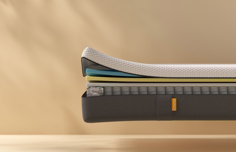 Matelas Emma Hybrid Thermo 90x200 cm - 7-Zone Pocket Spring | Airgocell & HRX Foam | Washable Breathable Cover | Optimal Support and Cooling