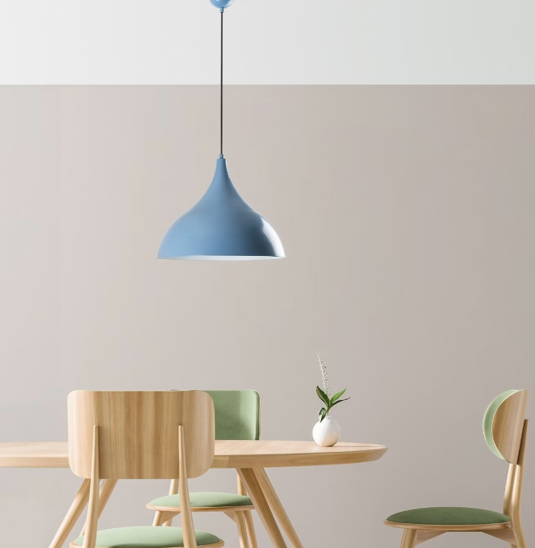 Opviq Bitlisim Lampe suspendue Bleu clair | Ø41 x H35 cm | Hauteur réglable