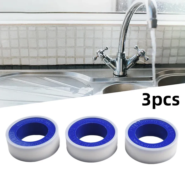 Onetools Ruban téflon - double face - 3 pièces -12mm x 10m