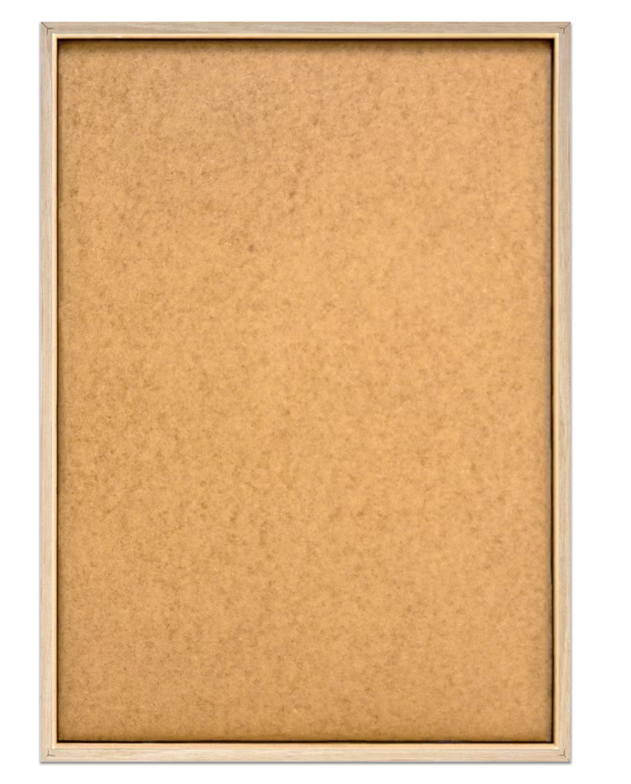 Orange Wallz Abstrait moderne et coloré - Encadré en bois - 70x50 cm