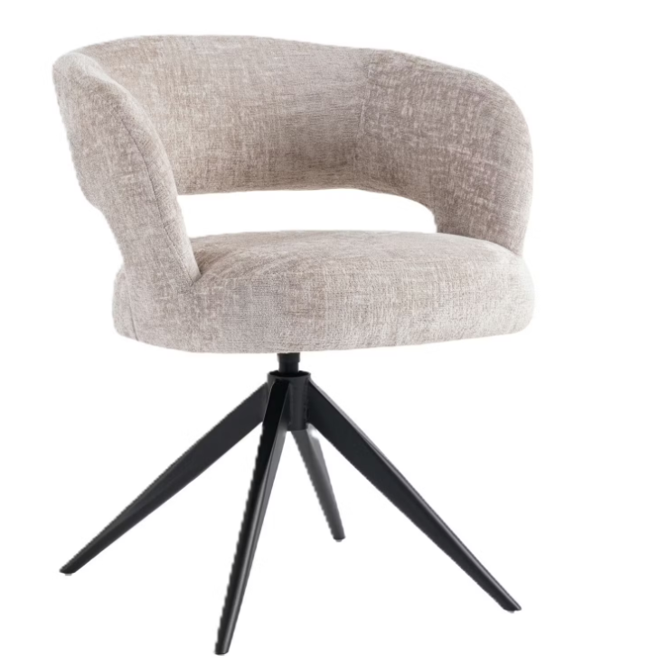 Criks Design Coco Chaise de salle à manger - beige - 62x61x77 cm - 2 pièces