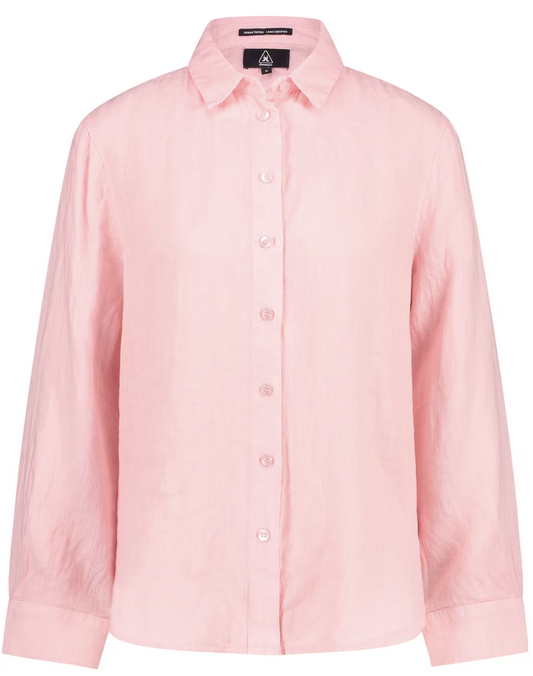 Chemisier Gaastra Ocean en lin pour femme - taille XS - 100 % lin - Rose