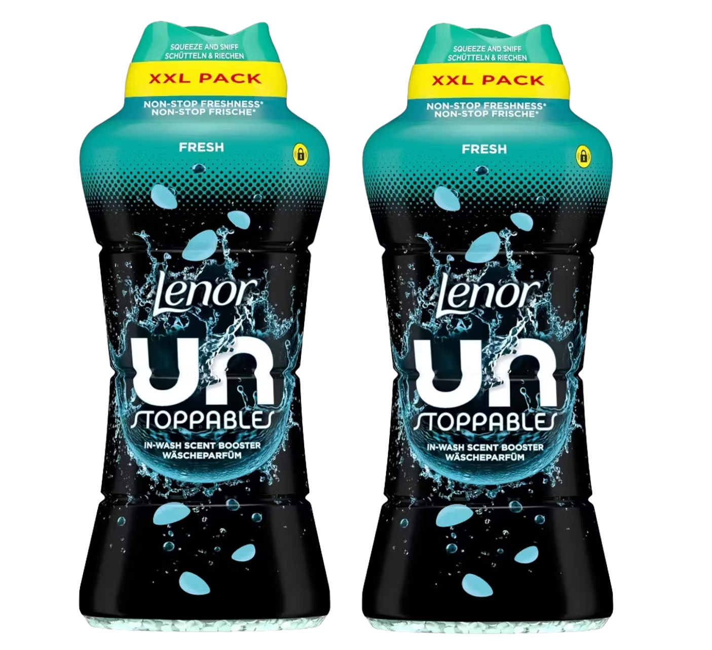 Perles parfumées Lenor - Unstoppables Fresh - XXL 735 g - 2 pièces - Jusqu'à 12 semaines de fraîcheur