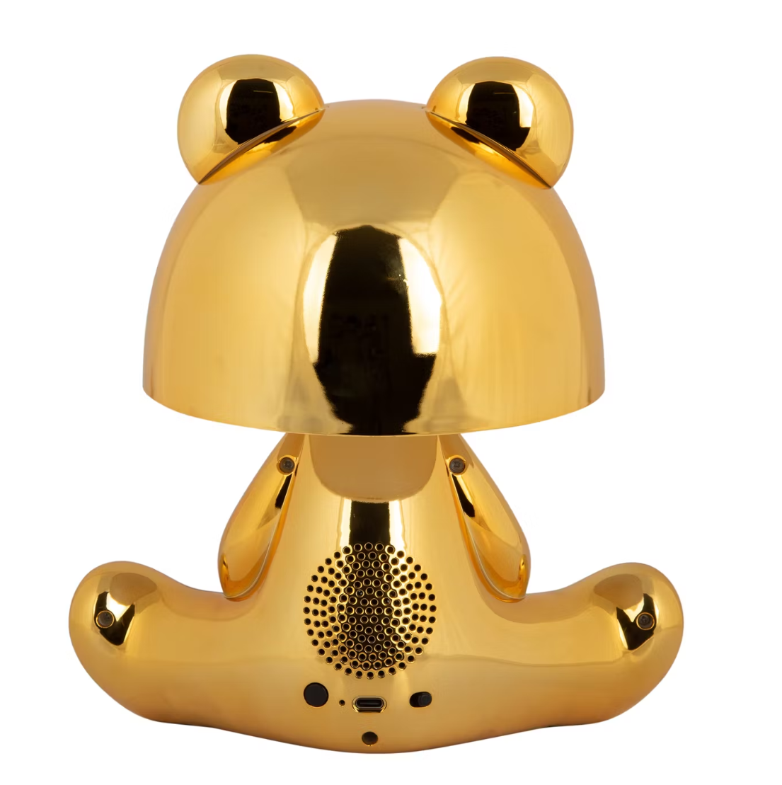 Leitmotiv Bear Lampe de table LED - Avec haut-parleur Bluetooth - Sans fil - Couleur or