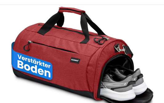 HELDENWERK Sac de sport - Sac de sport avec pochette pour chaussures et pochette étanche pour vêtements mouillés - Sac de sport et de voyage pour femmes et hommes - Sac de sport, de voyage et de week-end - 50L - Rose