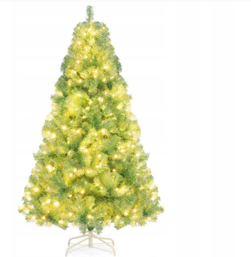 Coast - Arbre de Noël artificiel CM25183DE-GNS - 180 cm - Vert avec 688 branches et 250 lumières LED - Pour l'intérieur - pliable et décoratif