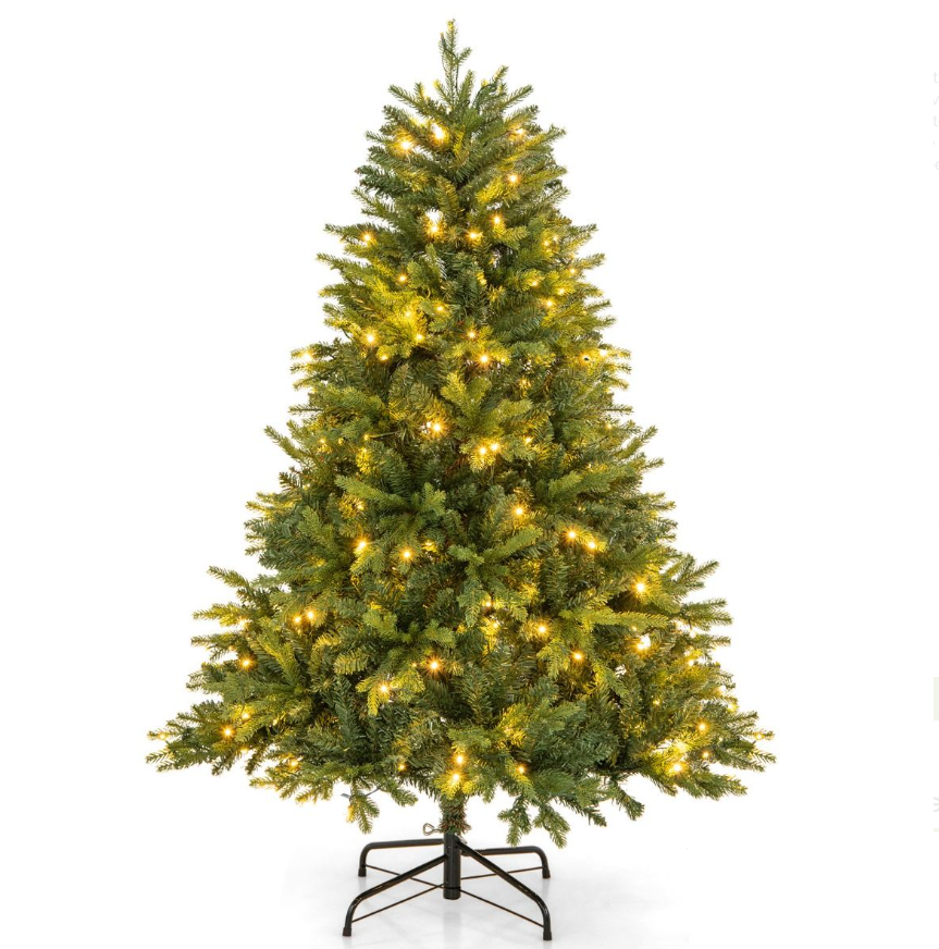 Coast Artificial Christmas tree with LED lights 150 cm - Green - Ø100 cm - 250 LED - 11 Modes d'éclairage