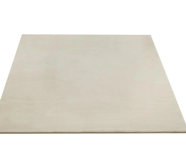 tectake Tapis Soft Zone - poils courts - extra doux - beige - 200 × 290 cm