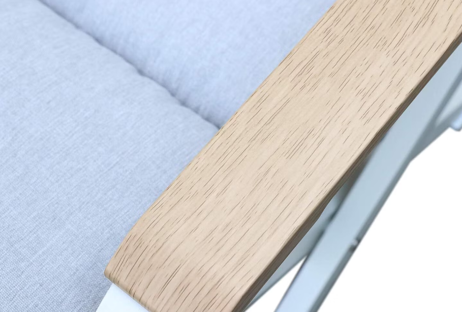 Westfield Outdoors Chaise longue Amber avec ottoman 73,5 x 63 x 90 cm - bleu clair