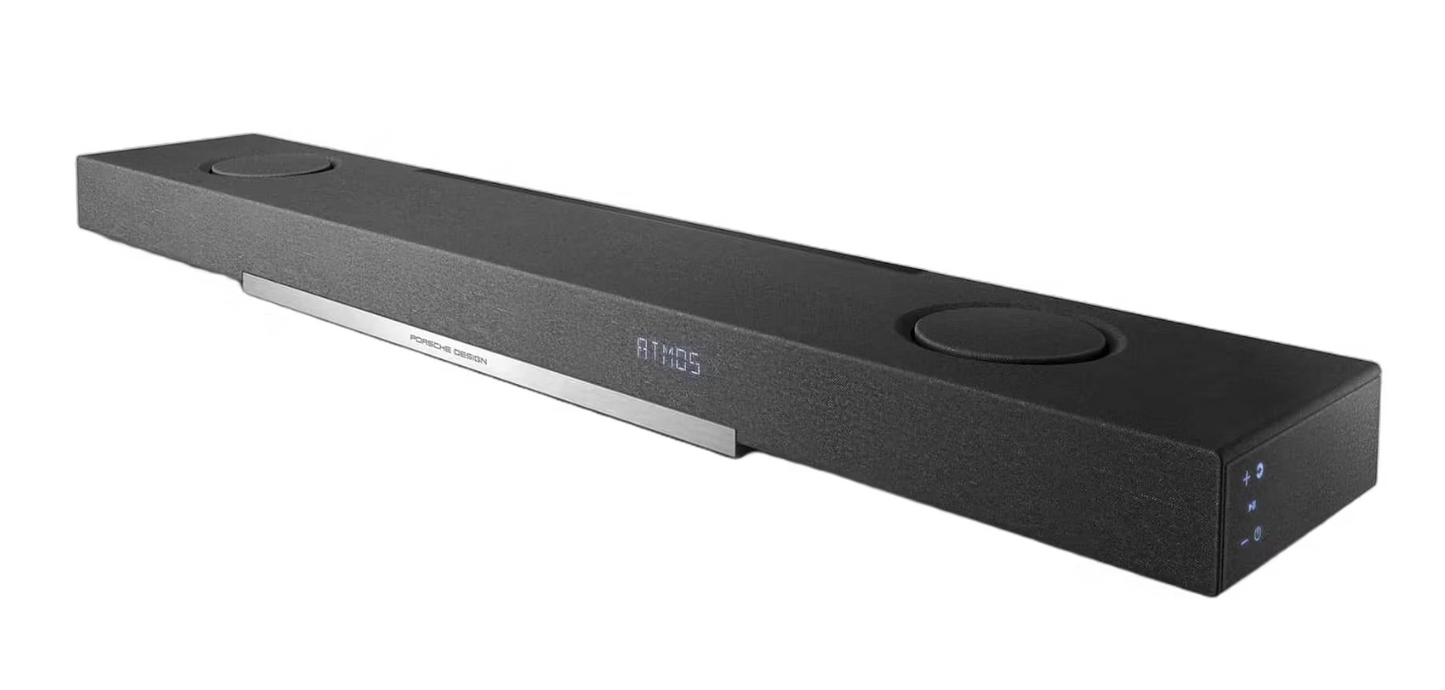 Porsche Design Soundbar PDB90 5.1.2 Dolby Atmos DTS-X - Noir - 1200 x 210 x 88 mm