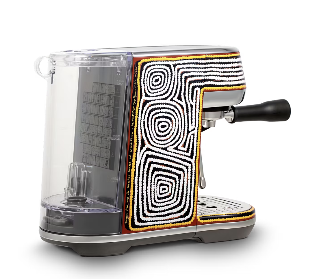 Sage - Machine à espresso semi-automatique - réservoir d'eau de 1,9 l et moussoir à lait automatique - 3 secondes de chauffe et pré-infusion - pour la qualité Barista à la maison - Tingari en acier inoxydable