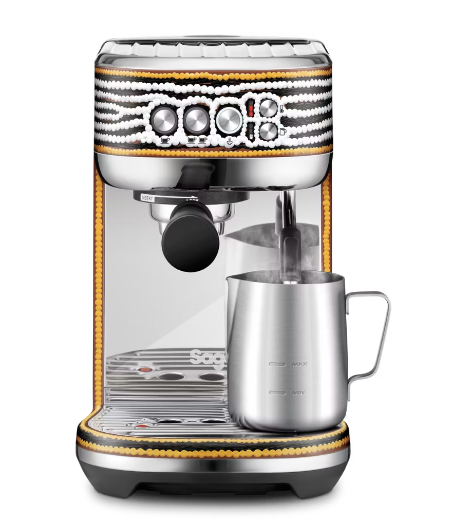 Sage - Machine à espresso semi-automatique - réservoir d'eau de 1,9 l et moussoir à lait automatique - 3 secondes de chauffe et pré-infusion - pour la qualité Barista à la maison - Tingari en acier inoxydable