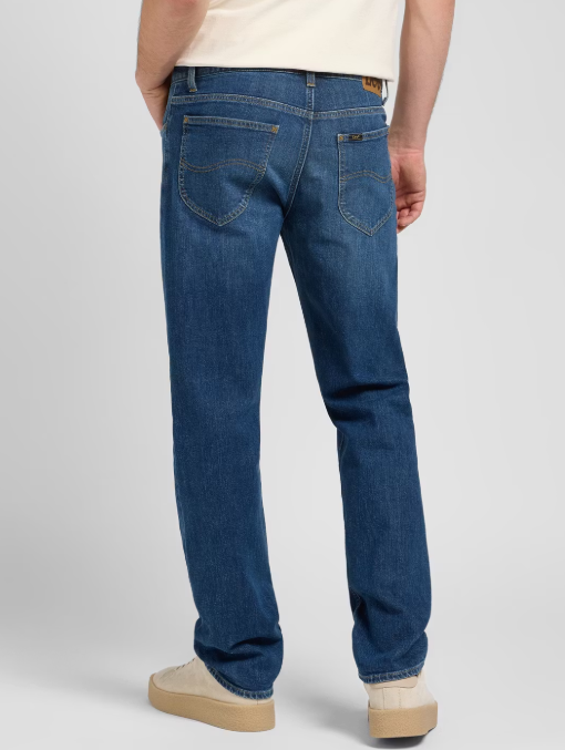 Lee West Regular Jeans - Hommes - Denim selvedge authentique - Lavage Richter foncé