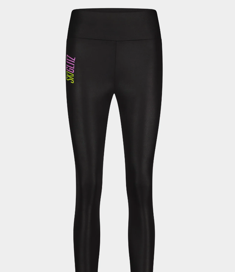 Skiglitz Sisi Legging - Noir - Taille 38 - Legging de ski haute brillance avec logo signature