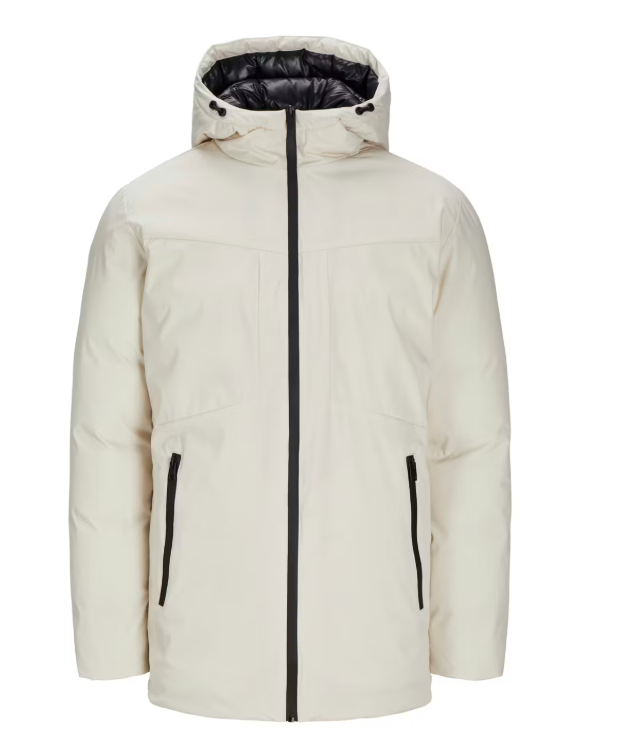 Jack & Jones Planet Parka Jacket XL - Moonbeam - Hommes - Léger, chaud et coupe-vent