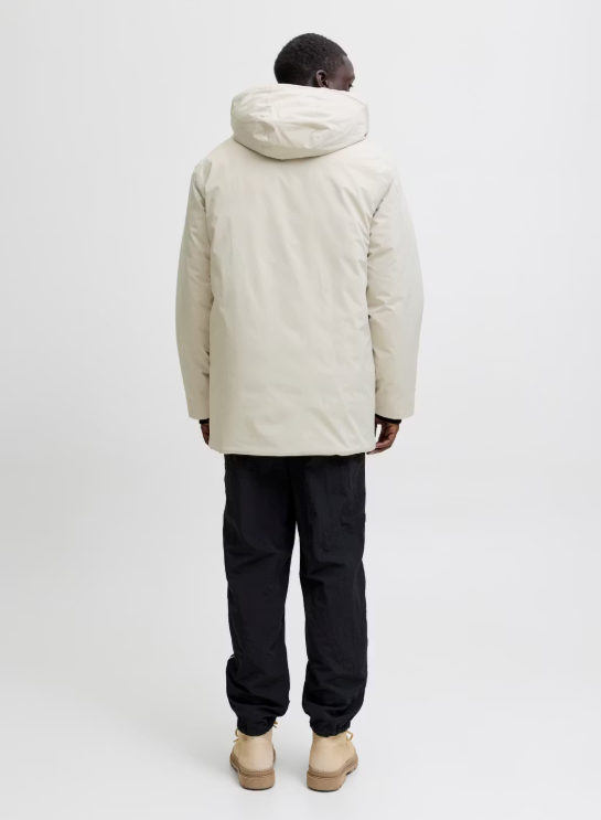Jack & Jones Planet Parka Jacket XL - Moonbeam - Hommes - Léger, chaud et coupe-vent