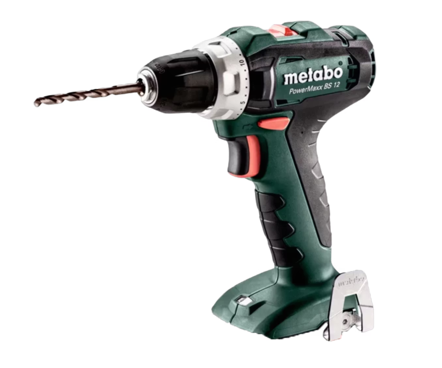 Metabo PowerMaxx 12V Perceuse sans fil - 40 Nm - Tête de perçage 1-10 mm - Compact - Vert/Noir