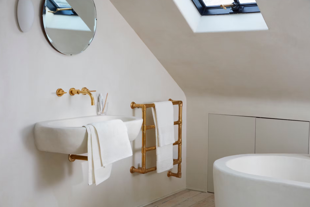 Lot de 6 serviettes de bain Jalla - 70 x 130 cm - Naturelles - 100% coton de luxe - Extra douces et très absorbantes