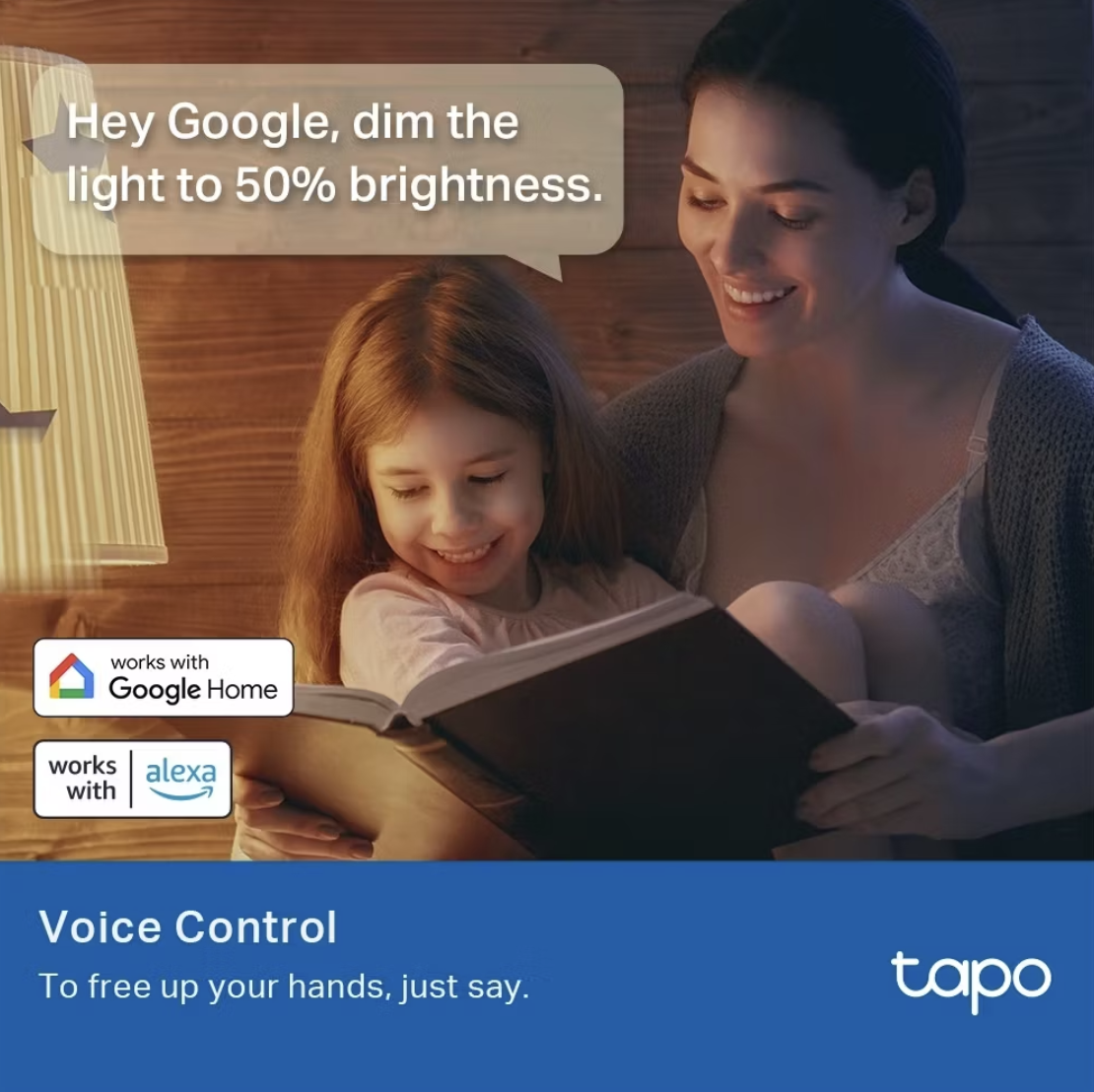Tapo Wifi Lampe LED L530E E27 A60 115 × 60 mm - Couleurs blanches et lumineuses ajustables