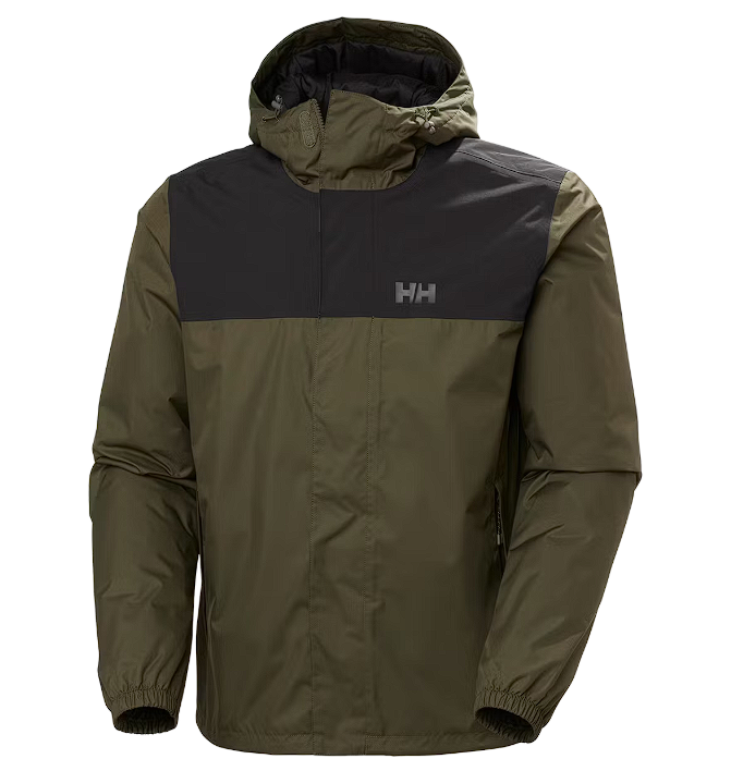 Helly Hansen - Vancouver Fleece Lined Jacket - Taille XXL & Helly Tech Protection - Imperméable et coupe-vent - Pour hommes - Utility Green Polyester