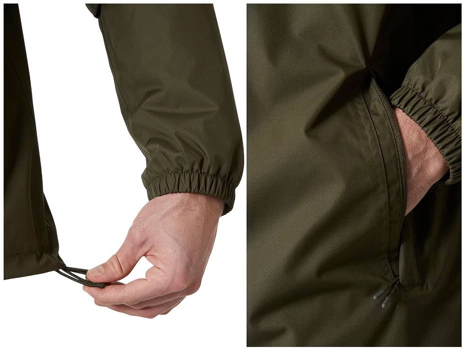 Helly Hansen - Vancouver Fleece Lined Jacket - Taille XXL & Helly Tech Protection - Imperméable et coupe-vent - Pour hommes - Utility Green Polyester