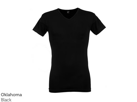 Alan Red - 4x Ottawa T-Shirt - Body Fit & Soft Stretch Cotton - Noir - Taille L