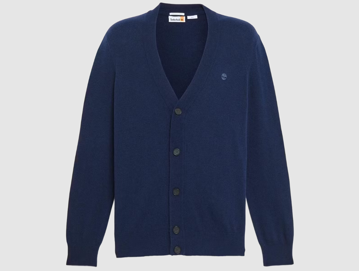 Timberland - Jaff Wool Blended Cardigan - Chaud et durable - Dark Sapphire - Taille XXL