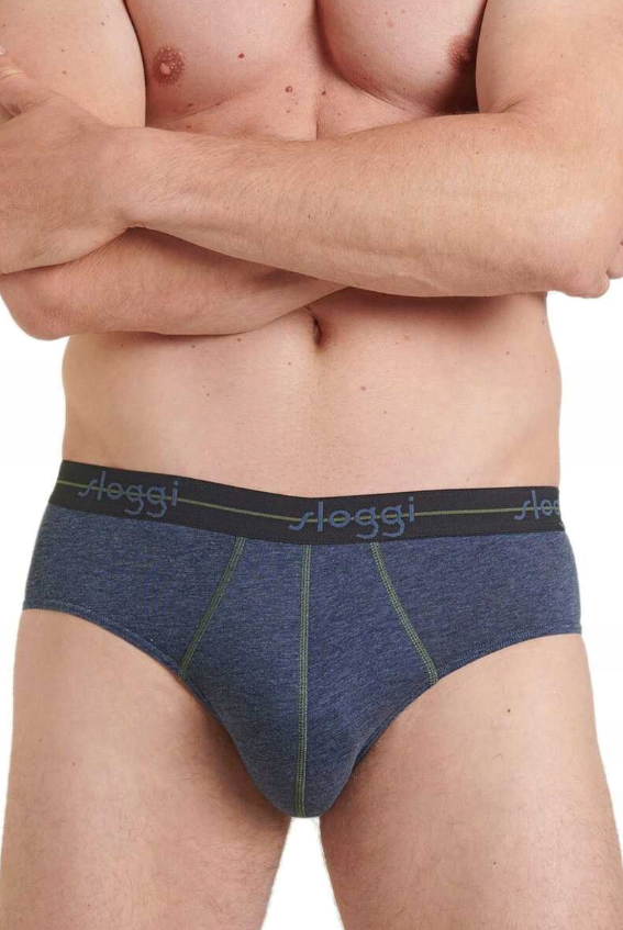 Sloggi Start Midi slips - 2-pack - noir & marine - 2XL - coton lycra doux, coupe parfaite