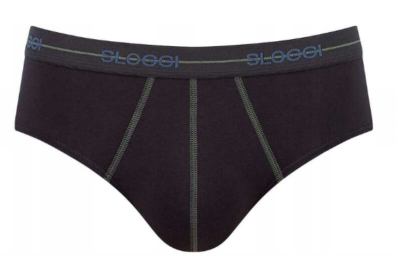 Sloggi Start Midi slips - 2-pack - noir & marine - 2XL - coton lycra doux, coupe parfaite