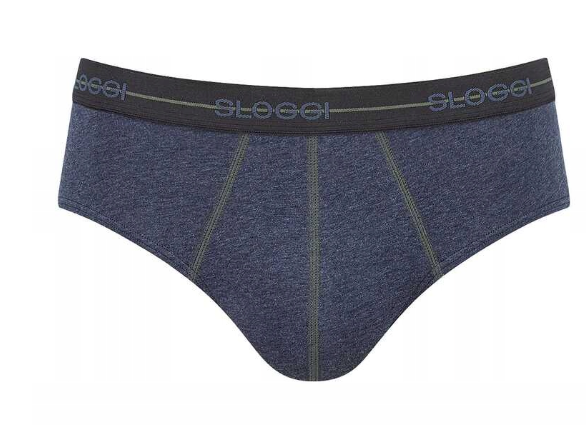 Sloggi Start Midi slips - 2-pack - noir & marine - 2XL - coton lycra doux, coupe parfaite