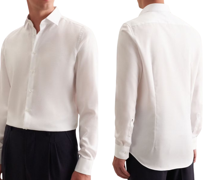 Seidensticker New Kent business shirt - taille 42 - regular fit - regular sleeve - white