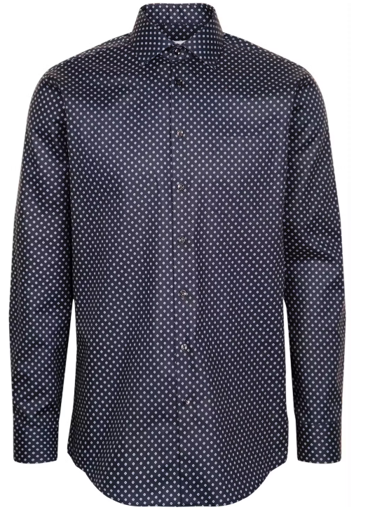 Seidensticker Kent Business Shirt Regular Fit - Taille 39 - Manches extra longues SLV7 - Bleu marine