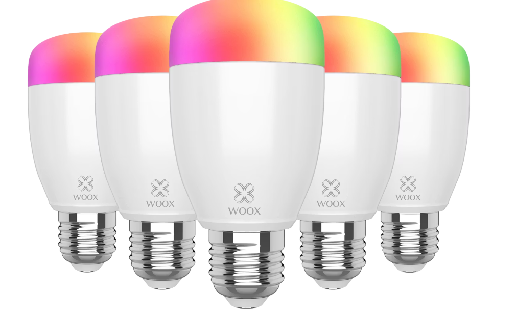 Woox Diamond Smart E27 WiFi LED Lamp 5-pack - 6W, RGB+CCT 2700-6500K, 110x55x55 mm, 500 Lumens
