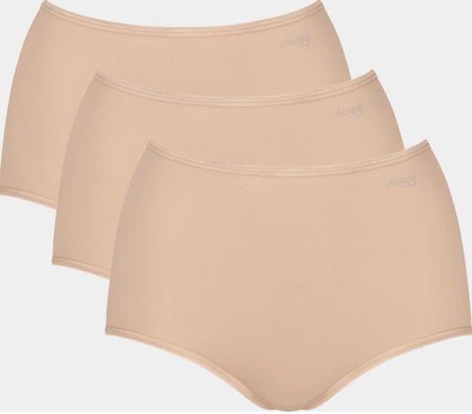 Sloggi Pure Comfort H Maxi Briefs - Women - 3-pack - Skin - Size L
