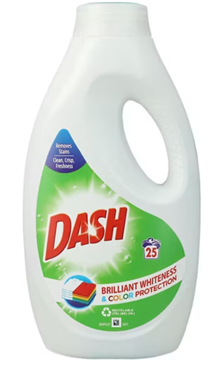 Détergent liquide Dash Brilliant Whitening & Colour Protection - 875 ml - 25 lavages