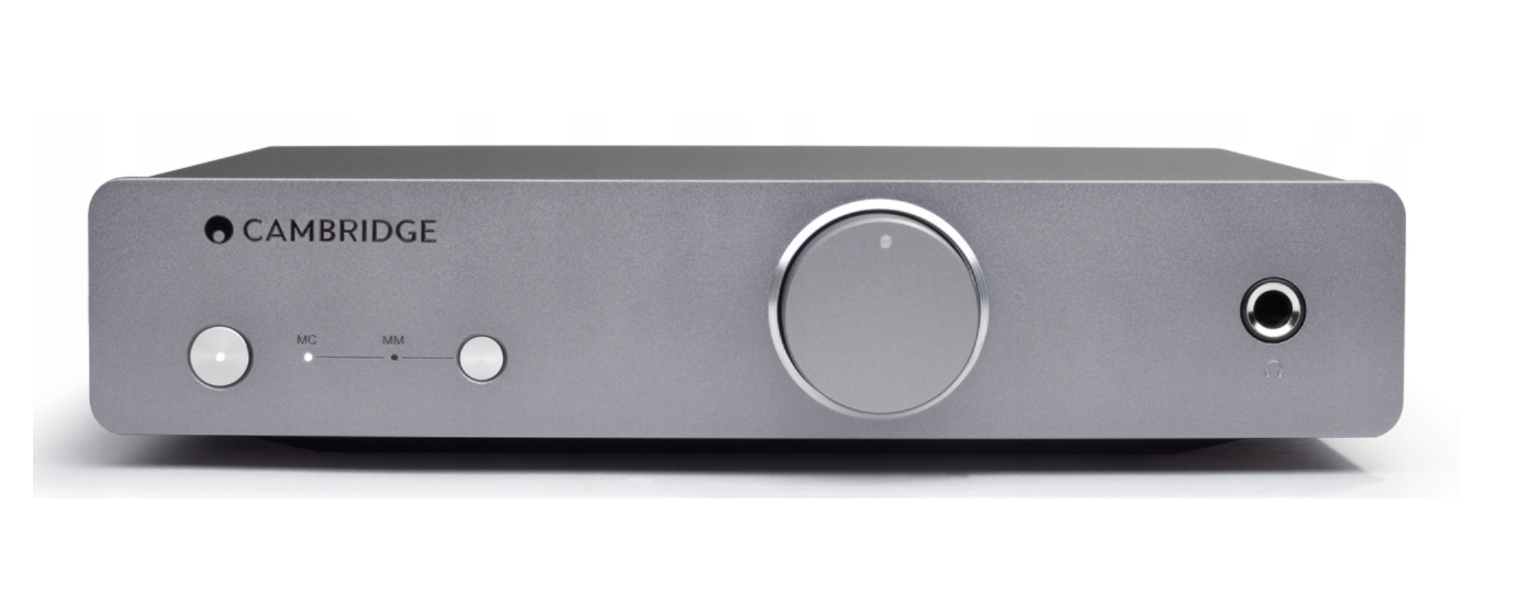 Cambridge Audio Duo Préamplificateur phono MM/MC - amplificateur de casque intégré - gris lunaire - 215 × 47 × 159 mm