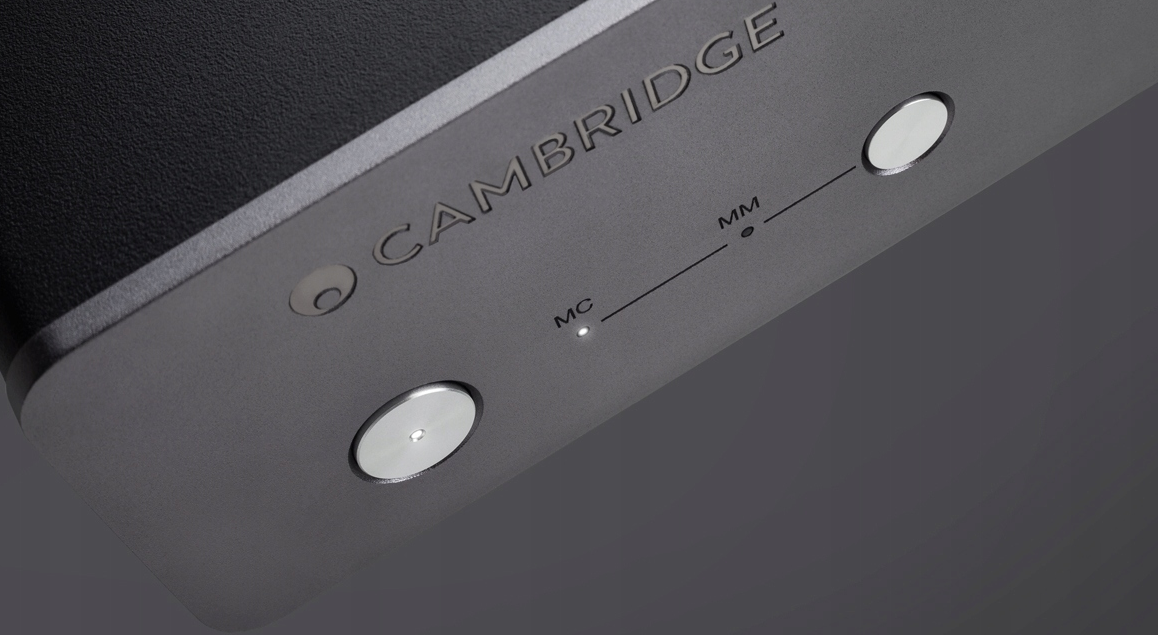 Cambridge Audio Duo Préamplificateur phono MM/MC - amplificateur de casque intégré - gris lunaire - 215 × 47 × 159 mm
