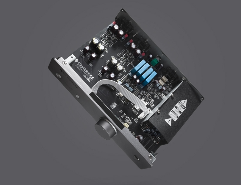 Cambridge Audio Duo Préamplificateur phono MM/MC - amplificateur de casque intégré - gris lunaire - 215 × 47 × 159 mm