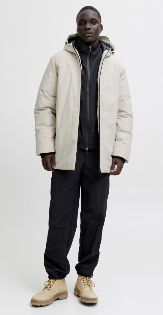 Jack & Jones Planet Parka Veste Homme - Taille M - Couleur Crème