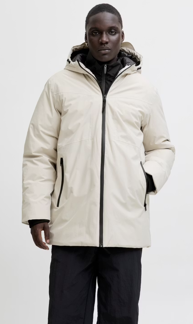 Jack & Jones Planet Parka Veste Homme - Taille M - Couleur Crème