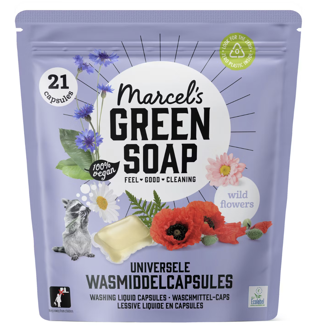 Capsules de cire universelle de Marcel's Green Soap fleurs sauvages - 105 pièces