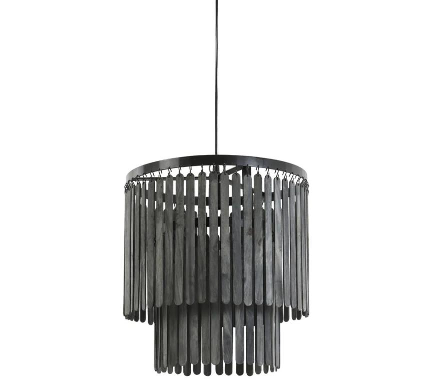Light & Living GULARO Lampe pendante Ø45x43 cm - Bois et métal - Luminaire d'ambiance rurale