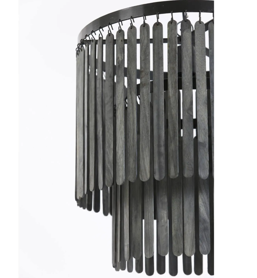 Light & Living GULARO Lampe pendante Ø45x43 cm - Bois et métal - Luminaire d'ambiance rurale