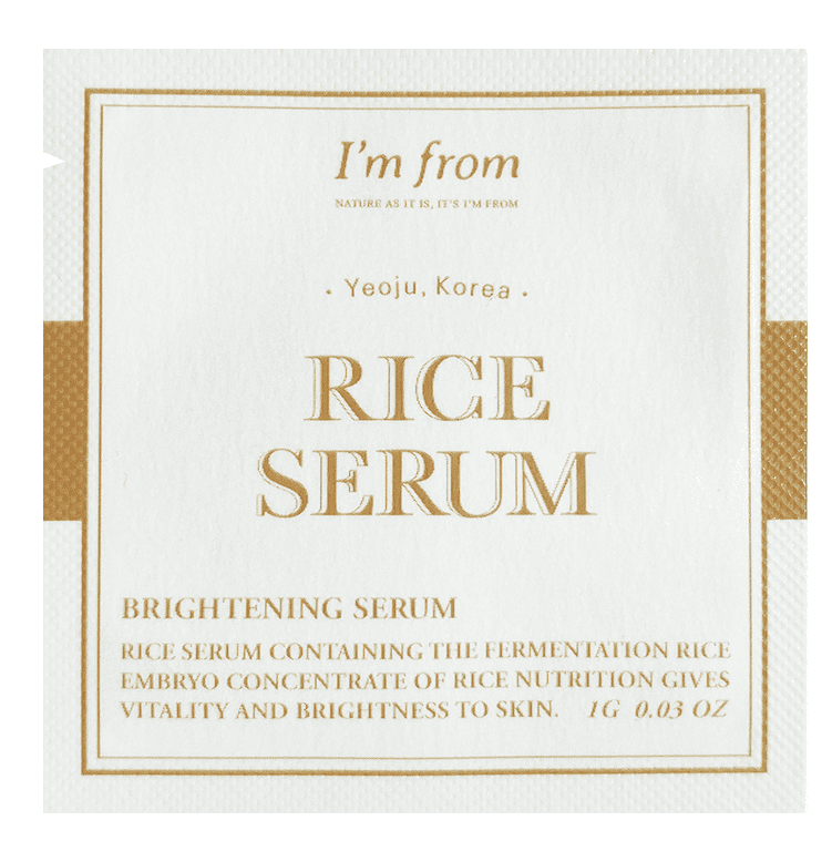 Je viens de Rice Serum - Brightening Facial Serum with 73% Fermented Rice Extract - 1 g Trial Sample