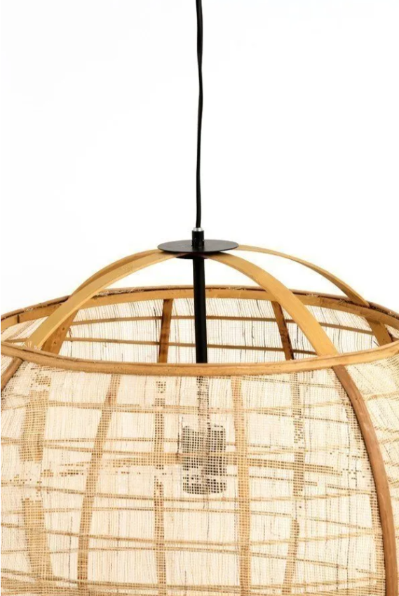 Light & Living REEVA Lampe suspendue Ø50,5x50 cm - Linen Beige - Rural Ambient Lighting - E27
