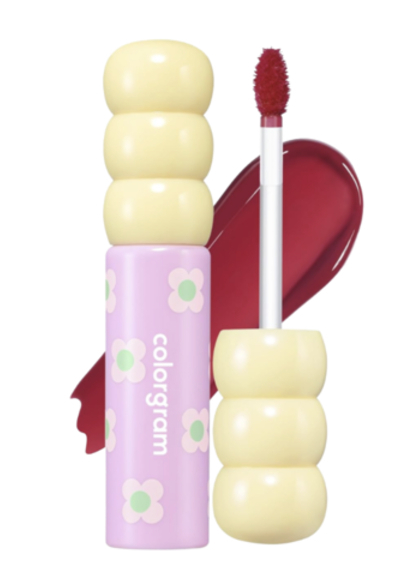 Colorgram Fruity Glass Tint 08 Lovely Raspberry - 3g - Rouge framboise profond avec finition brillante