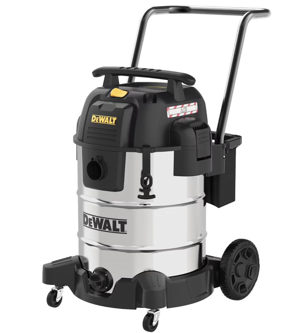 DeWalt 61L Stealthsonic aspirateur eau et poussière en acier inoxydable - 61 litres - acier inoxydable - 16.1 kg - 960 W