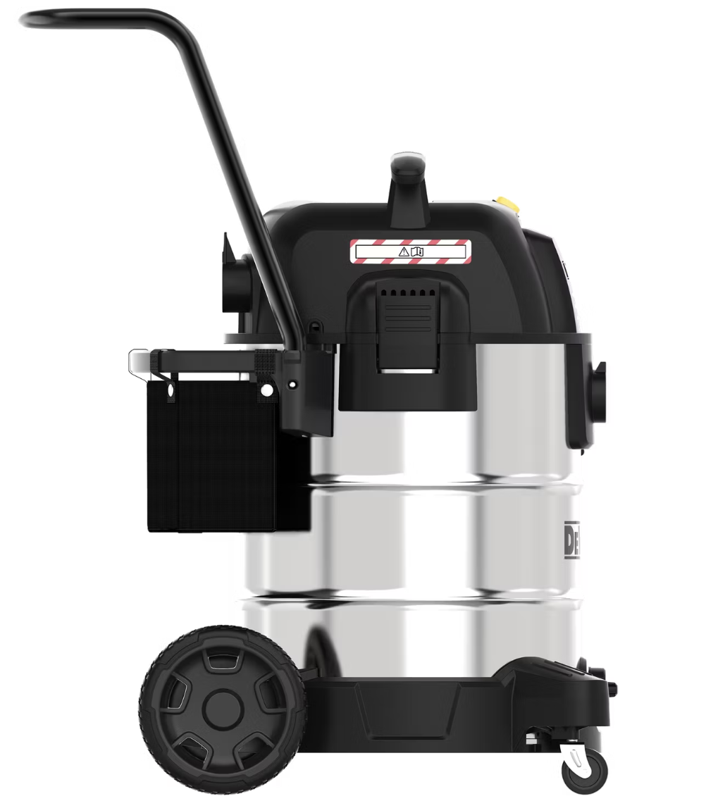 DeWalt 61L Stealthsonic aspirateur eau et poussière en acier inoxydable - 61 litres - acier inoxydable - 16.1 kg - 960 W