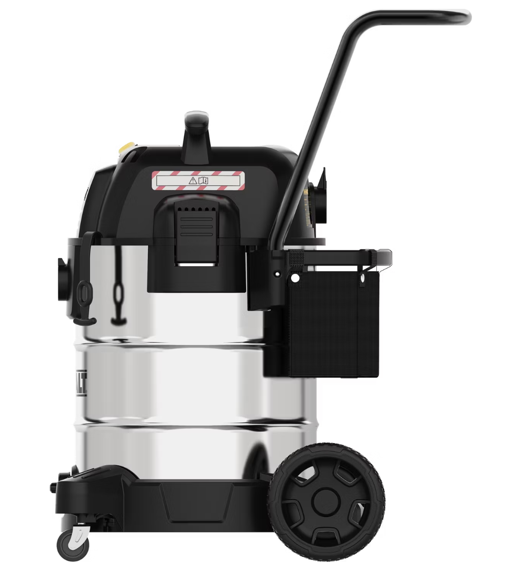 DeWalt 61L Stealthsonic aspirateur eau et poussière en acier inoxydable - 61 litres - acier inoxydable - 16.1 kg - 960 W