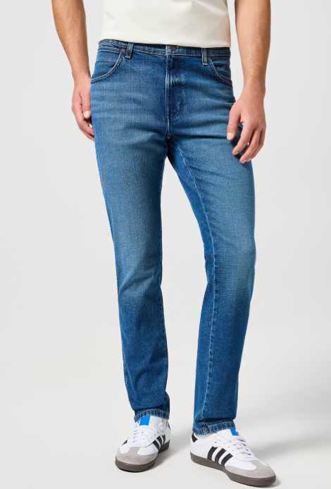 Wrangler River Jeans Hommes Raindrop W31/L32 - Coupe fuselée confortable, denim durable